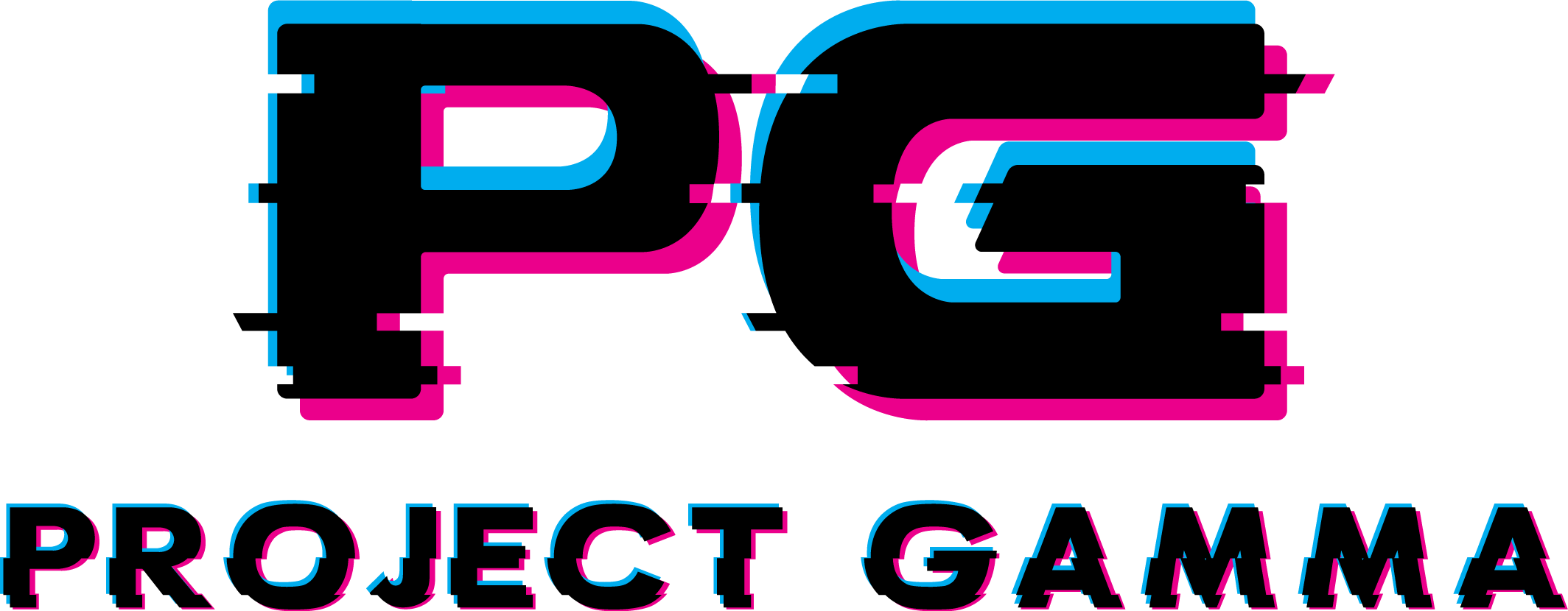 Logo-Project-Gamma_V1_Black-Glitched Project Gamma Podcast Logo